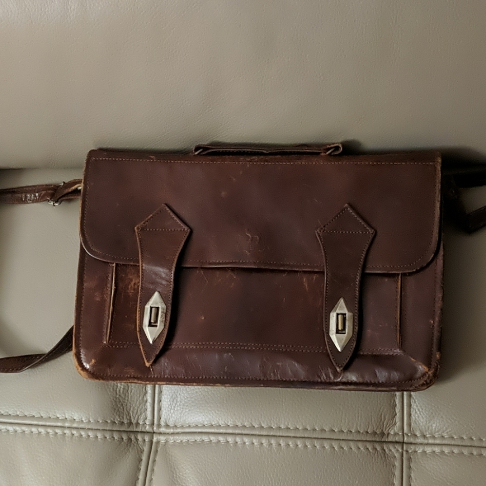 Vintage Brown leather satchel
